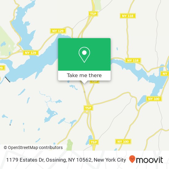 1179 Estates Dr, Ossining, NY 10562 map