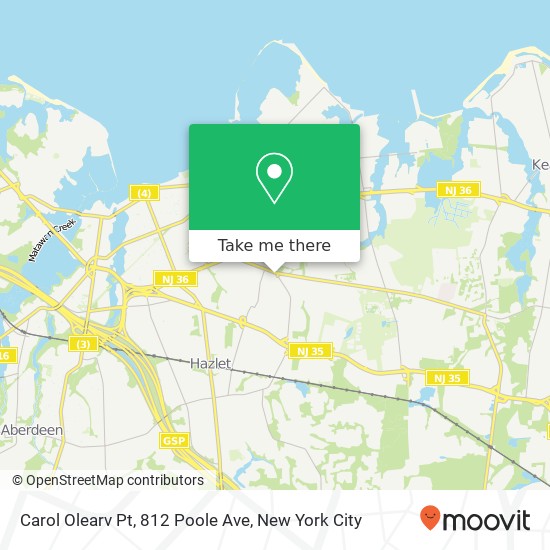 Carol Olearv Pt, 812 Poole Ave map