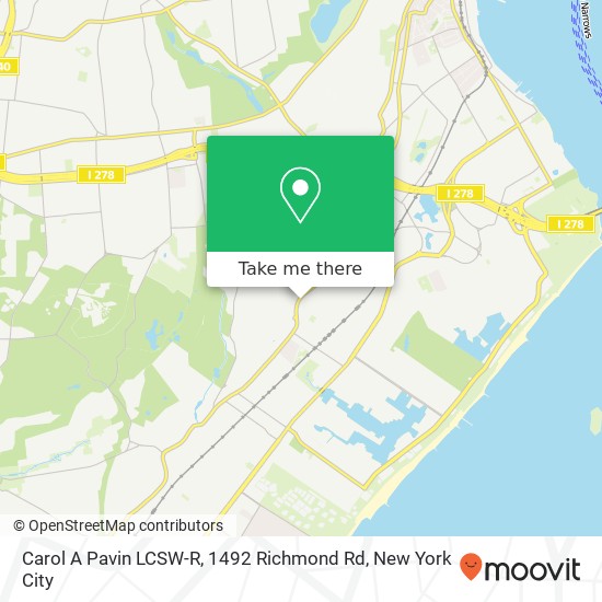 Carol A Pavin LCSW-R, 1492 Richmond Rd map