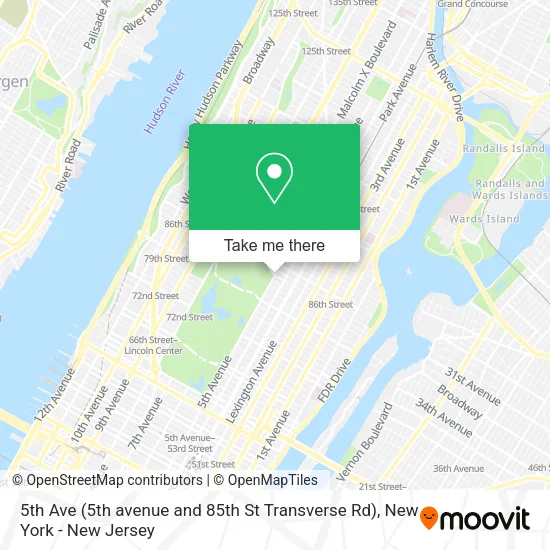 5th Ave (5th avenue and 85th St Transverse Rd) map
