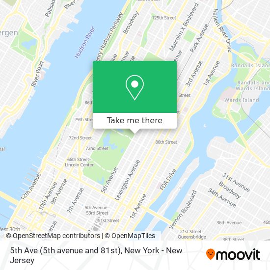 Mapa de 5th Ave (5th avenue and 81st)