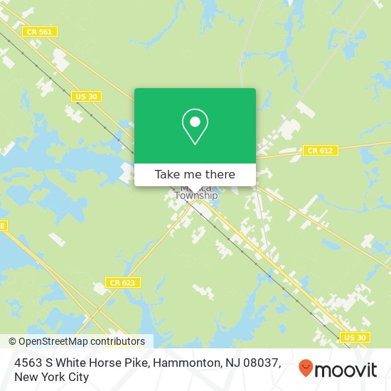 4563 S White Horse Pike, Hammonton, NJ 08037 map