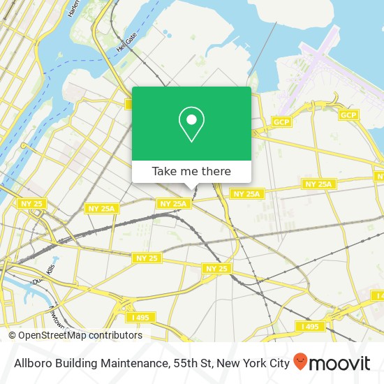 Mapa de Allboro Building Maintenance, 55th St