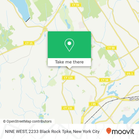 Mapa de NINE WEST, 2233 Black Rock Tpke