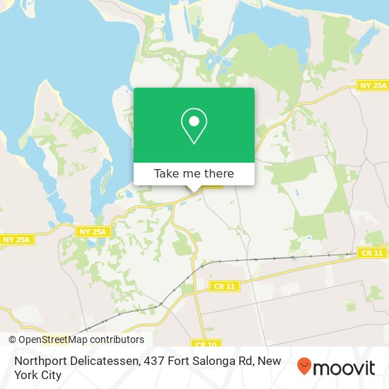 Mapa de Northport Delicatessen, 437 Fort Salonga Rd
