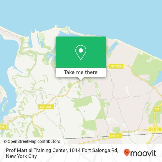 Mapa de Prof Martial Training Center, 1014 Fort Salonga Rd