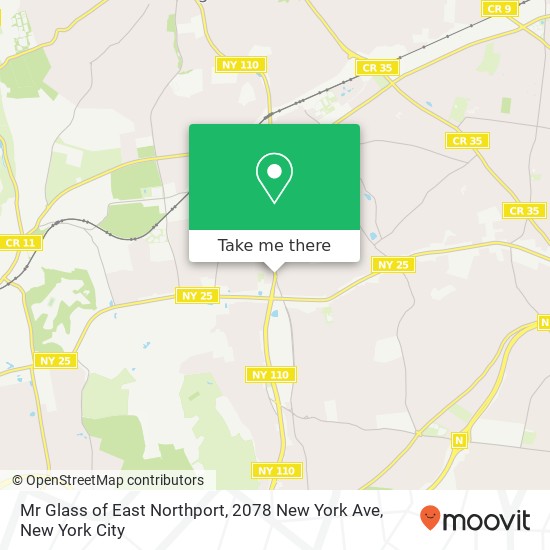 Mapa de Mr Glass of East Northport, 2078 New York Ave