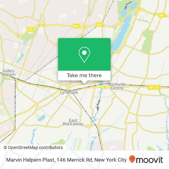 Mapa de Marvin Halpern Plast, 146 Merrick Rd