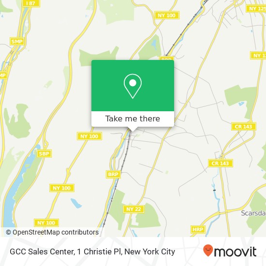 GCC Sales Center, 1 Christie Pl map