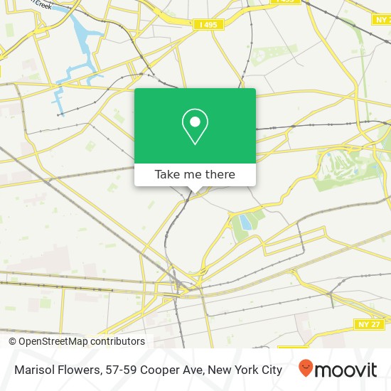 Mapa de Marisol Flowers, 57-59 Cooper Ave