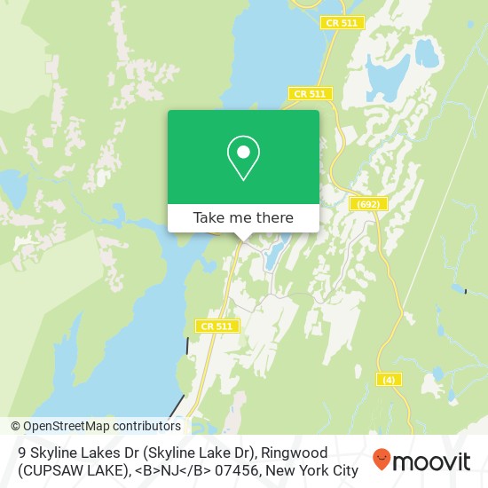 9 Skyline Lakes Dr (Skyline Lake Dr), Ringwood (CUPSAW LAKE), <B>NJ< / B> 07456 map