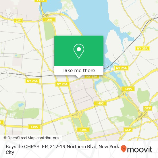 Bayside CHRYSLER, 212-19 Northern Blvd map