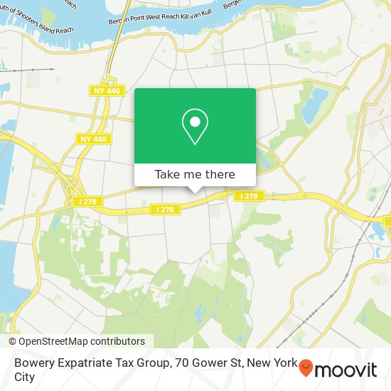 Bowery Expatriate Tax Group, 70 Gower St map