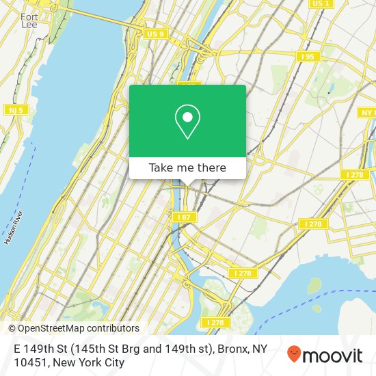 E 149th St (145th St Brg and 149th st), Bronx, NY 10451 map