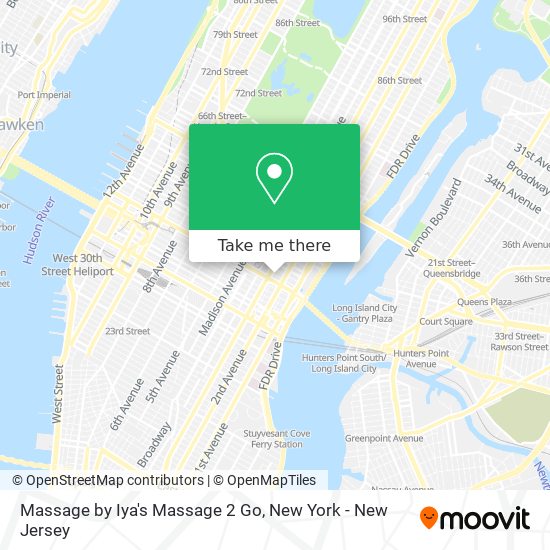 Massage by Iya's Massage 2 Go map