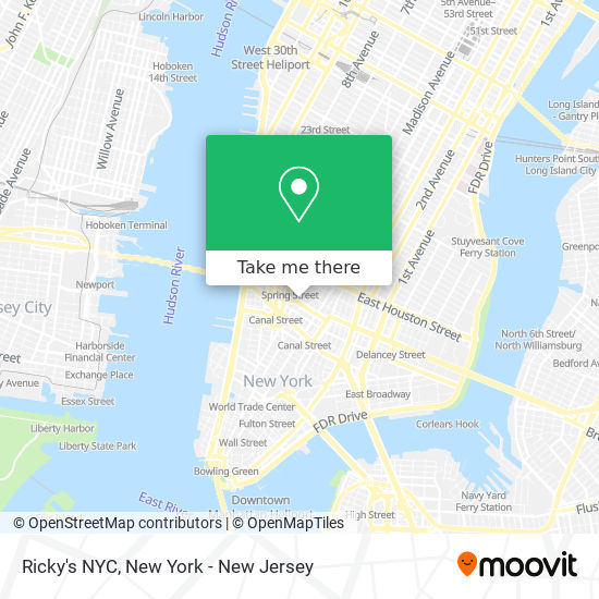 Ricky's NYC map