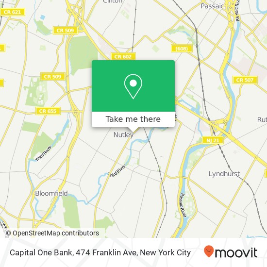 Mapa de Capital One Bank, 474 Franklin Ave
