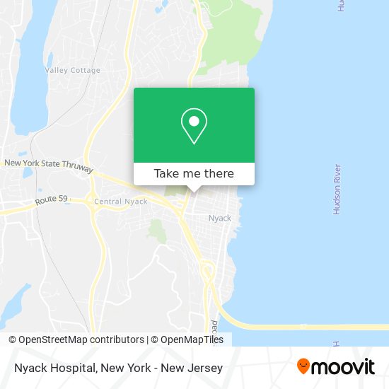 Nyack Hospital map