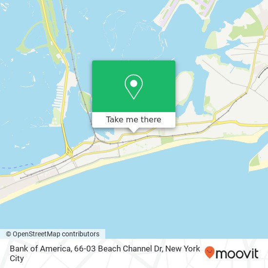 Mapa de Bank of America, 66-03 Beach Channel Dr