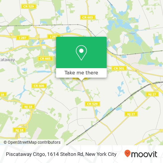 Piscataway Citgo, 1614 Stelton Rd map