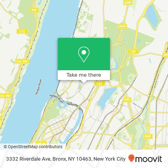 3332 Riverdale Ave, Bronx, NY 10463 map