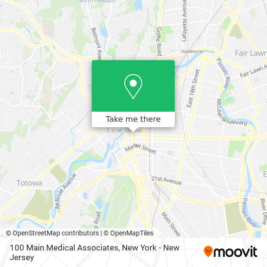 Mapa de 100 Main Medical Associates