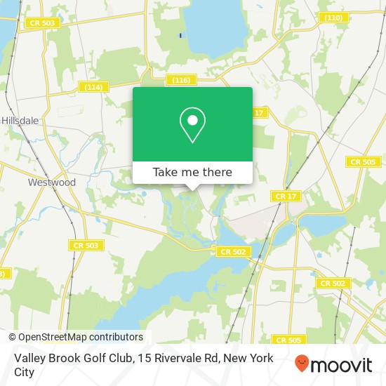 Mapa de Valley Brook Golf Club, 15 Rivervale Rd