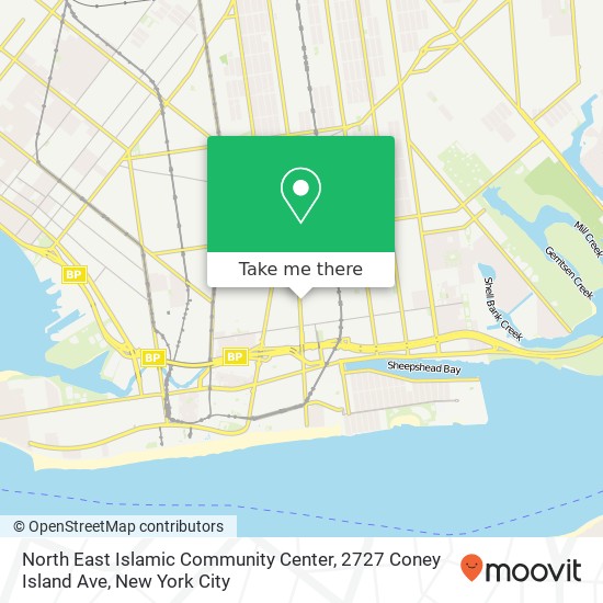 Mapa de North East Islamic Community Center, 2727 Coney Island Ave