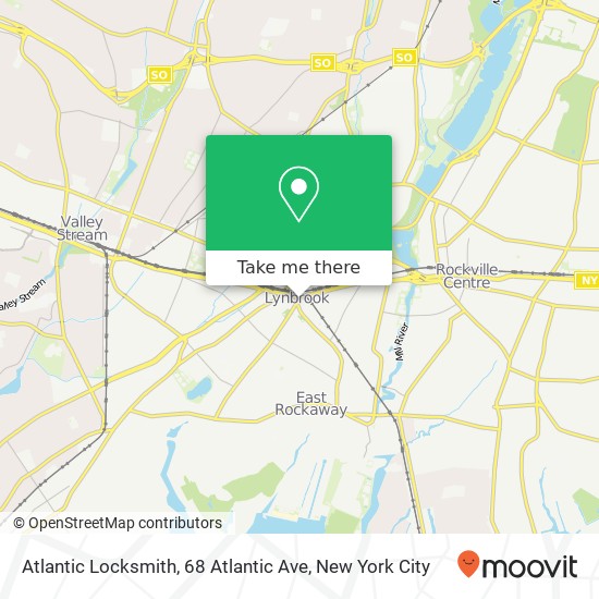 Mapa de Atlantic Locksmith, 68 Atlantic Ave