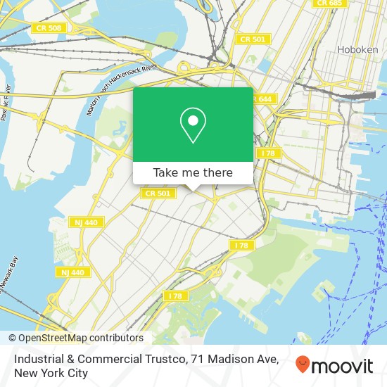 Industrial & Commercial Trustco, 71 Madison Ave map