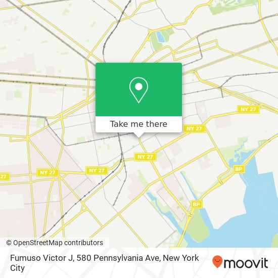 Mapa de Fumuso Victor J, 580 Pennsylvania Ave