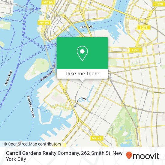 Carroll Gardens Realty Company, 262 Smith St map