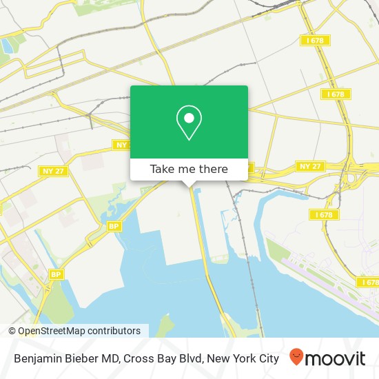 Mapa de Benjamin Bieber MD, Cross Bay Blvd