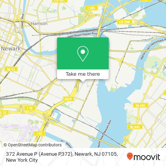 372 Avenue P (Avenue P,372), Newark, NJ 07105 map