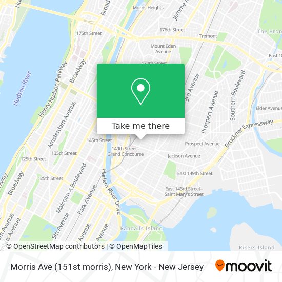 Mapa de Morris Ave (151st morris)