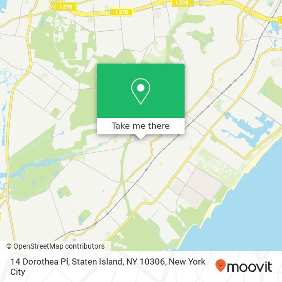 14 Dorothea Pl, Staten Island, NY 10306 map