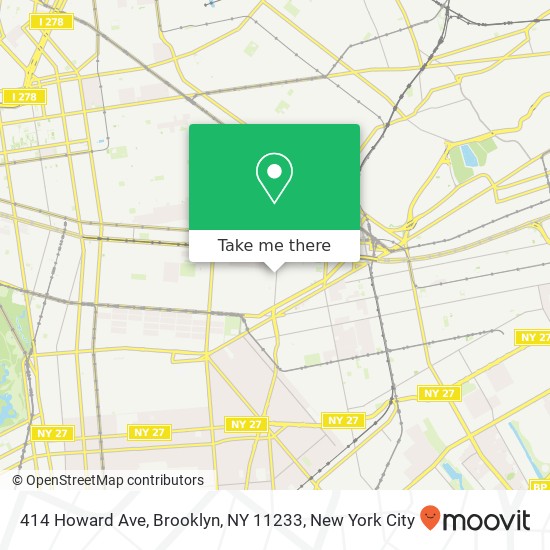 414 Howard Ave, Brooklyn, NY 11233 map