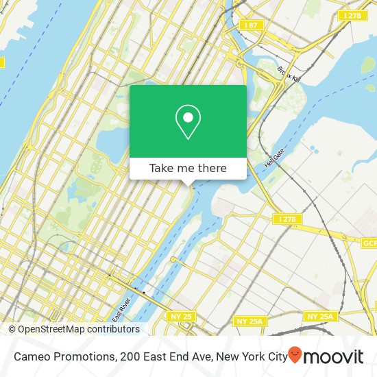 Cameo Promotions, 200 East End Ave map