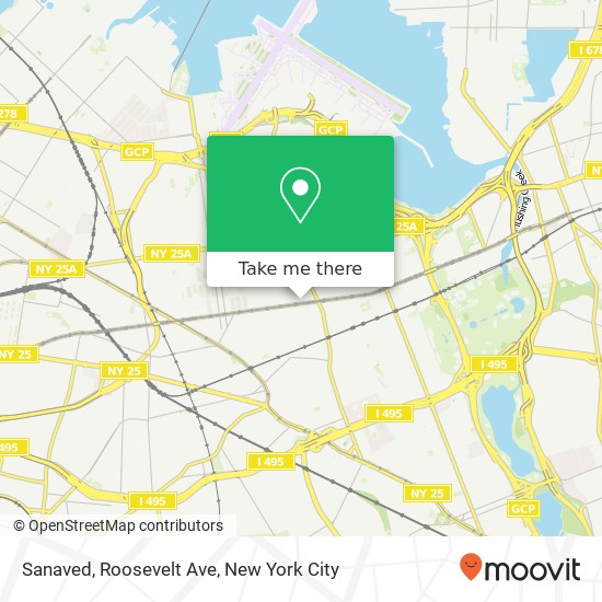 Sanaved, Roosevelt Ave map