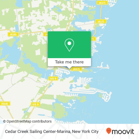 Mapa de Cedar Creek Sailing Center-Marina