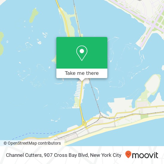 Mapa de Channel Cutters, 907 Cross Bay Blvd