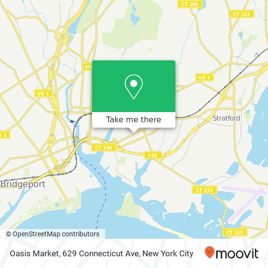 Mapa de Oasis Market, 629 Connecticut Ave