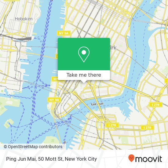 Mapa de Ping Jun Mai, 50 Mott St