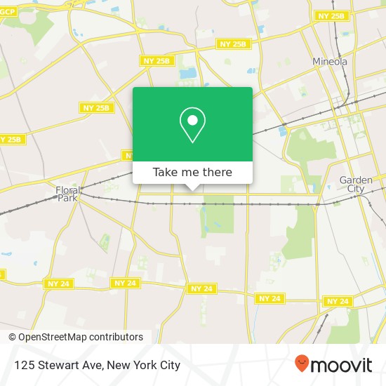125 Stewart Ave, Garden City (ROOSEVELT FIELD), NY 11530 map