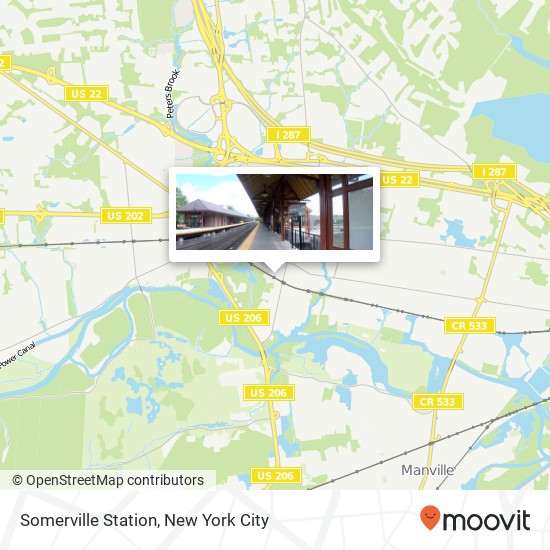 Somerville Station map