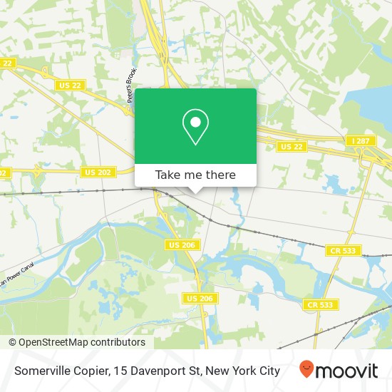 Somerville Copier, 15 Davenport St map