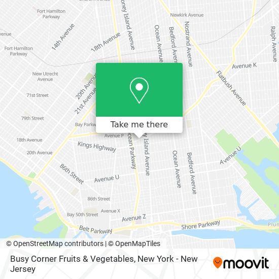 Mapa de Busy Corner Fruits & Vegetables