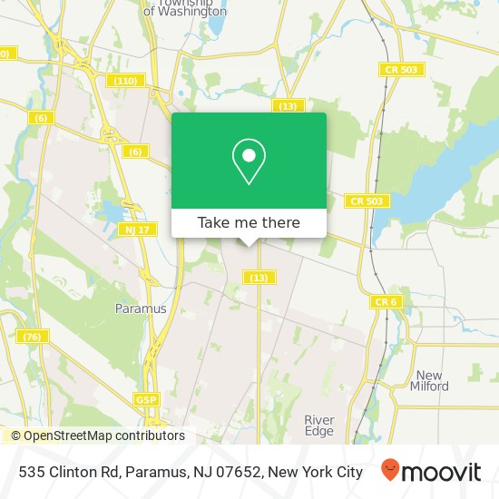 535 Clinton Rd, Paramus, NJ 07652 map