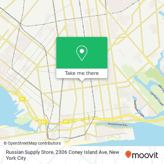 Mapa de Russian Supply Store, 2306 Coney Island Ave