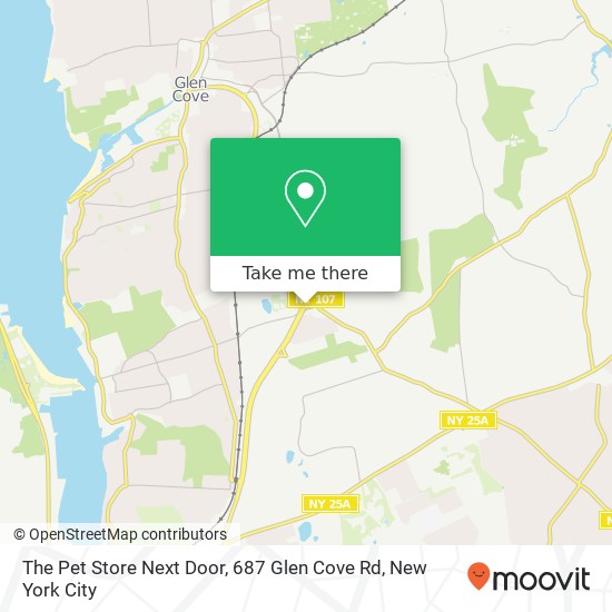 The Pet Store Next Door, 687 Glen Cove Rd map